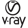Vray Logo, Lighting Software
